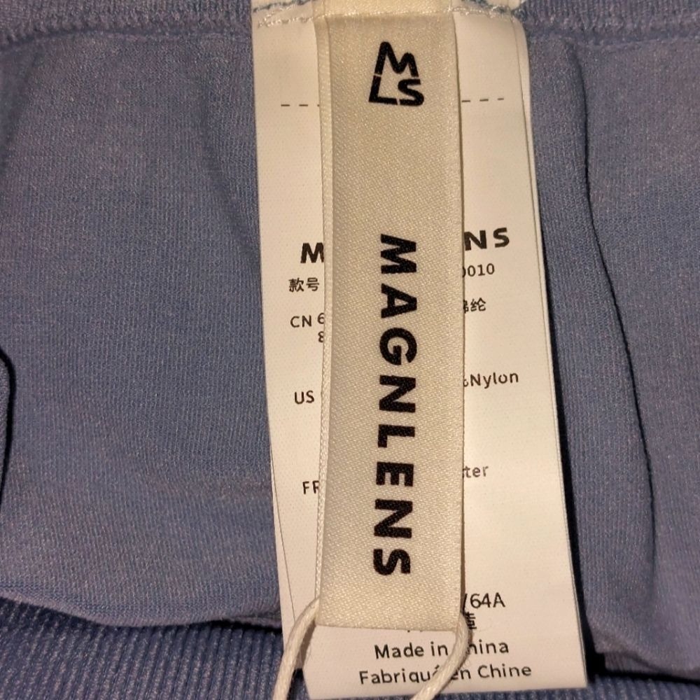 NWT MAGNLENS Women's Active Gym Yoga Textured Seamless Leggings Sea Ice Size XS - Picture 11 of 12